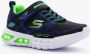 Skechers Flex-Glow Jongens Sneakers Black Blue Lime - Thumbnail 167