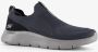 Skechers Go Walk Flex heren sneakers zwart grijs - Thumbnail 4