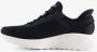 Skechers Slip-ins: Bob Squad dames sneakers zwart wit Extra comfort Memory Foam - Thumbnail 4