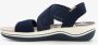 Softline dames sandalen met elastische bandjes Blauw - Thumbnail 3