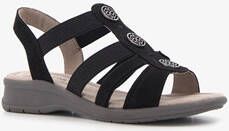 Softline dames sandalen met zilverkleurige knopen