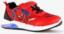 Spider-Man jongens sneakers rood met lichtjes