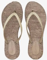 Supercracks dames teenslippers goud