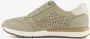 Tamaris Comfort leren dames sneakers lichtgroen Uitneembare zool - Thumbnail 5