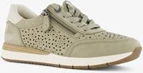 Tamaris Comfort leren dames sneakers lichtgroen