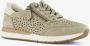 Tamaris Comfort leren dames sneakers lichtgroen Uitneembare zool - Thumbnail 7