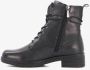 Tamaris Comfort leren veterboots zwart Uitneembare zool - Thumbnail 2