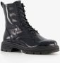 Tamaris dames lak veterboots zwart - Thumbnail 4