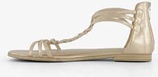 tamaris dames sandalen champagne goud