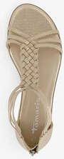 tamaris dames sandalen champagne goud