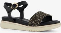 tamaris dames sandalen met gouden details