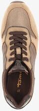 tamaris dames sneakers met metallic details