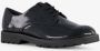 Tamaris lak dames veterschoenen croco design Zwart - Thumbnail 7