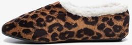 Thu!s gevoerde dames pantoffels met luipaardprint