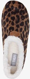 Thu!s gevoerde dames pantoffels met luipaardprint