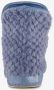 Thu!s gevoerde dames teddy sloffen blauw Pantoffels - Thumbnail 2