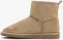 Thu!s hoge gevoerde dames pantoffels taupe Beige Sloffen - Thumbnail 4