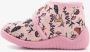 Thu!s kinder pantoffels met herfst print roze Sloffen - Thumbnail 4