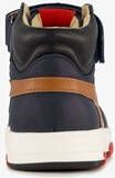 TwoDay hoge leren jongens sneakers donkerblauw