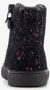 TwoDay hoge leren meisjes sneakers met glitter Zwart Uitneembare zool - Thumbnail 4