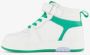 TwoDay leren jongens sneakers wit groen - Thumbnail 5