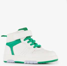 TwoDay leren jongens sneakers wit groen