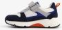 TwoDay leren jongens sneakers wit blauw - Thumbnail 3