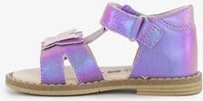 TwoDay leren meisjes sandalen metallic paars