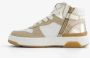 TwoDay leren meisjes sneakers beige goud - Thumbnail 4