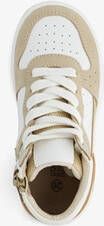 TwoDay leren meisjes sneakers beige goud