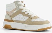 TwoDay leren meisjes sneakers beige goud