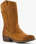 TwoDay leren meisjes cowboy western laarsjes bruin Echt leer - Thumbnail 5