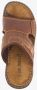 Van Beers leren heren slippers cognac - Thumbnail 4