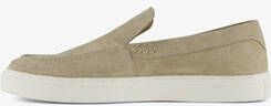 Van Beers suede heren instappers beige