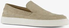 Van Beers suede heren instappers beige