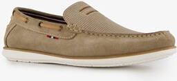 Van Beers suede heren instappers beige