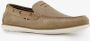 Van Beers suede heren instappers beige Echt leer - Thumbnail 6