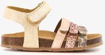 Groot leren meisjes bio sandalen met glitters