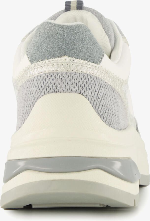 Harper leren dames sneakers met luipaardprint wit Uitneembare zool - Foto 3