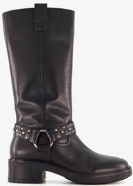 Harper hoge dames biker boots zwart