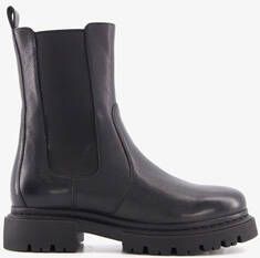 Harper leren dames Chelsea boots zwart