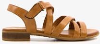 Harper leren dames sandalen bruin