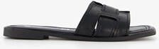 Harper leren dames slippers zwart
