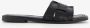 Harper leren dames slippers zwart - Thumbnail 2