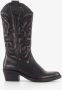 Harper leren dames cowboy western laarzen zwart - Thumbnail 2
