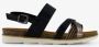 Nova dames sandalen zwart goud - Thumbnail 2