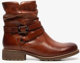 Hush Puppies gevoerde leren dames enkellaarsjes