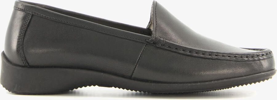 Hush Puppies leren dames mocassins zwart