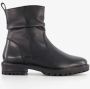 Hush Puppies leren dames enkellaarsjes zwart - Thumbnail 1