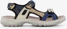 Hush Puppies leren dames sandalen beige blauw